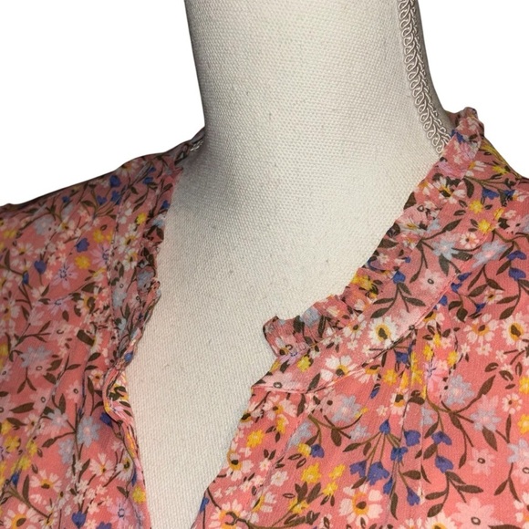 NWT Adyson Parker Floral Pink Blouse, sz 2X - Picture 10 of 13